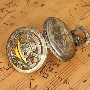 One Piece Pocket Watch Anime Steampunk Waifu Cosplay Christmas Birthday Gift NEW
